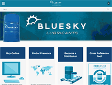 Tablet Screenshot of blueskylubricants.com